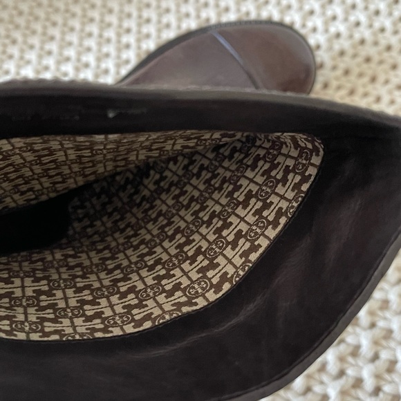 Tory Burch Brown 'corey' Leather Suede Boots - Picture 10 of 15